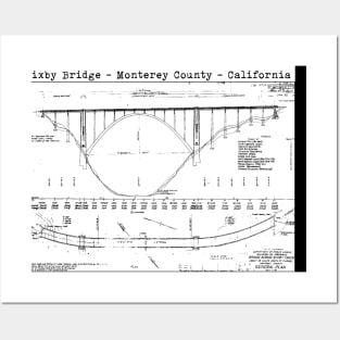 Bixby Bridge General Plans Posters and Art